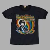 Jimi Hendrix, The Jimi Hendrix Experience vintage t-shirt, poly-blend, single stitch