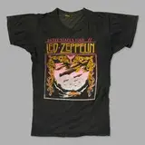 Led Zeppelin, 1977 US tour vintage t-shirt, cotton or cotton-blend, single stitch