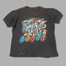 The Rolling Stones, 1978 US tour vintage t-shirt, cotton or cotton-blend, single stitch