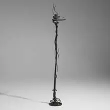 Albert Paley, Early floor-standing candelabrum, 1977, wrought iron