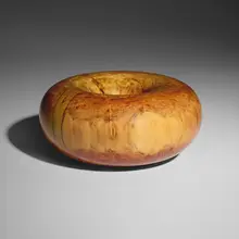 Rare Ashwood Maple Donut by Ed Moulthrop, 1988, ashwood maple, sold Jan 2026