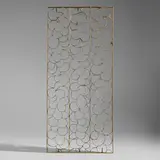 Paul Evans, Rare room divider, c. 1965, torch-cut, welded, enameled and gilt steel