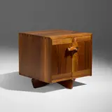 Special-order Kornblut case by George Nakashima, 1972, Persian walnut, sold Jan 2026