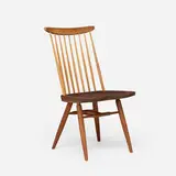 New chair by George Nakashima, 1977, American black walnut, hickory, sold Jan 2026