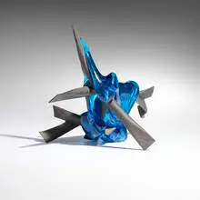 Untitled (Fusion) by Claire Falkenstein, c. 1975, brazed copper and fused glass, sold Jan 2026