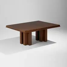 Wendell Castle Collection, Paragon dining table, c. 2000, figured maple, walnut