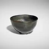 Tea bowl by Toshiko Takaezu, c. 1995, glazed porcelain, sold Jan 2026