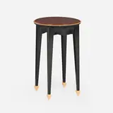John Dunnigan, Occasional table, 1982, lacquered wood, purpleheart, epoxy resin