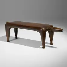 Judy Kensley McKie, Beast bench, 1991, bronze
