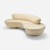 Vladimir Kagan, Serpentine Sofa, 1955 / 2001, ultrasuede, acrylic