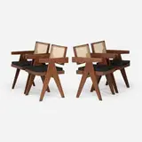 Pierre Jeanneret, Office chairs from Chandigarh, set of four