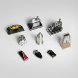 Art Déco, Collection of nine table and pocket lighters