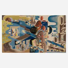 Leo Rackow, Packaging Catalogue cover illustration, 1940, gouache on board