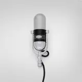 Calrad Electronics, Velocity ribbon microphone, model VM-12, c. 1965, chrome-plated and enameled metal