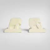 Margaret J. Postgate, Elephant Push-Pull bookends, pair, c. 1929, glazed stoneware