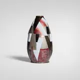 attribution M. Rozier, Vase, c. 1985, enameled copper