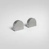 William Lescaze, Duet salt and pepper shakers, c. 1935, aluminum, Bakelite