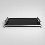 Frantz Industries, Aero Art DC3 handled tray, c. 1930, Micarta, aluminum