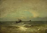 Jules Dupré, Fischkutter auf See. Nach 1870