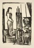 La pose habillée by Pablo Picasso, 1954, Lithographie auf Arches-Velin, sold Nov 2011