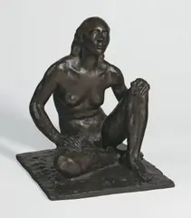 Kauernde by Richard Scheibe, 1938, Bronze mit dunkelbrauner Patina. Höhe: 32 cm (12 ⅝ in.), sold Nov 2011