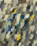 Hermann Bachmann, Ohne Rot, 1959, Öl auf Leinwand