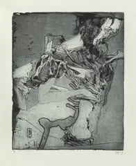 Totentanz by Horst Janssen, 1974, Original-Kartonkassette mit 11 Radierungen auf verschiedenen Papieren, sold Nov 2012