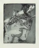 Horst Janssen, Totentanz, 1973, Original-Kartonkassette mit 11 Radierungen auf verschiedenen Papieren