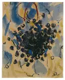 Schwarze Beeren by Christian Rohlfs, 1921, Wassertempera über Kohle auf Bütten, sold Nov 2012