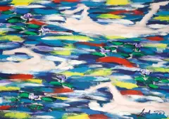 Schwimmer by Salomé, 2007, Acryl auf Leinwand, sold May 2013