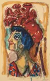 Otto Dix, Contessa, 1962, Farblithographie auf Van Gelder-Bütten