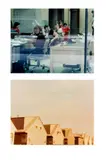 Dan Graham, Diptychon „Bank Window, Toronto, Canada 1981“, „New Tract Houses, Bayonne, N.J. 1966, 2 C-Prints