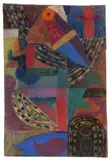 Ida Kerkovius, Entwurf zu einem Ölbild, 1966, Pastell auf drei aneinandergefügten Papieren (2 Bögen Velours-, 1 Blatt Packpapier)