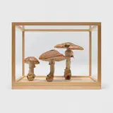 Roxy Paine, Group #9, 2006, thermoset polymer, oil, epoxy, wood, glass, stainless steel