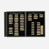 TruByte, Bioblend Anterior Mould Guide, c. 1950, porcelain blended plastic, display case