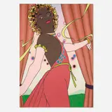 James Gobel, Everything is placed just so, 2005, felt, yarn, thread and acrylic on canvas