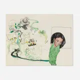 Adam Janes, done seen it comin (green), 2007, mixed media on paper