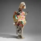 David Hevel, Out On My Own, 2006, faux taxidermy, mixed media assemblage, metal, suede