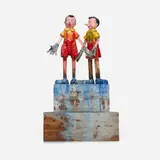 Jim Dine, Metal Gloves, 2006, enamel on wood with cast aluminum