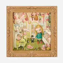 Mark Ryden, The Butcher Bunny, 2000, inkjet on canvas in artist's frame