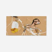 David Choe, Donkey Punch, 2002, mixed media on brown paper bag