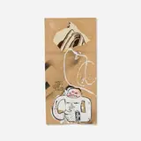 David Choe, Cuts Like a Knife..., 2002, mixed media on brown paper bag