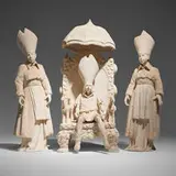 Tricia Cline, Untitled, c. 2014, bisque porcelain in three parts