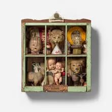 Jack Howe, man and animal womanimal, 2007, found object assemblage