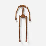 Victorian articulated figure by attribution Francois-Pierre Guillois, c. 1900, oak, brass, steel, sold Sep 2025