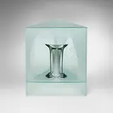 Sydney Cash, Entry, 1984, slumped glass, acid-etched and frosted glass