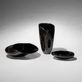Collection of three Donna in Jeans vases by Lino Tagliapietra, 1988, hand-blown glass, sold Nov 2025