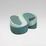 Ken Eastman, Untitled Pot, 1993, earthenware with brushed glaze