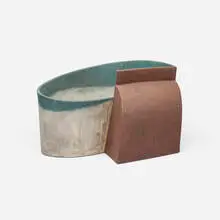 Ken Eastman, Untitled Pot, 1993, earthenware with brushed glaze