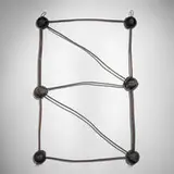 Hank Murta Adams, Floor Cast Event, 2008, black cast glass, copper